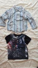 Lot de 1 chemise + 1 tee-shirt pour 4 ans