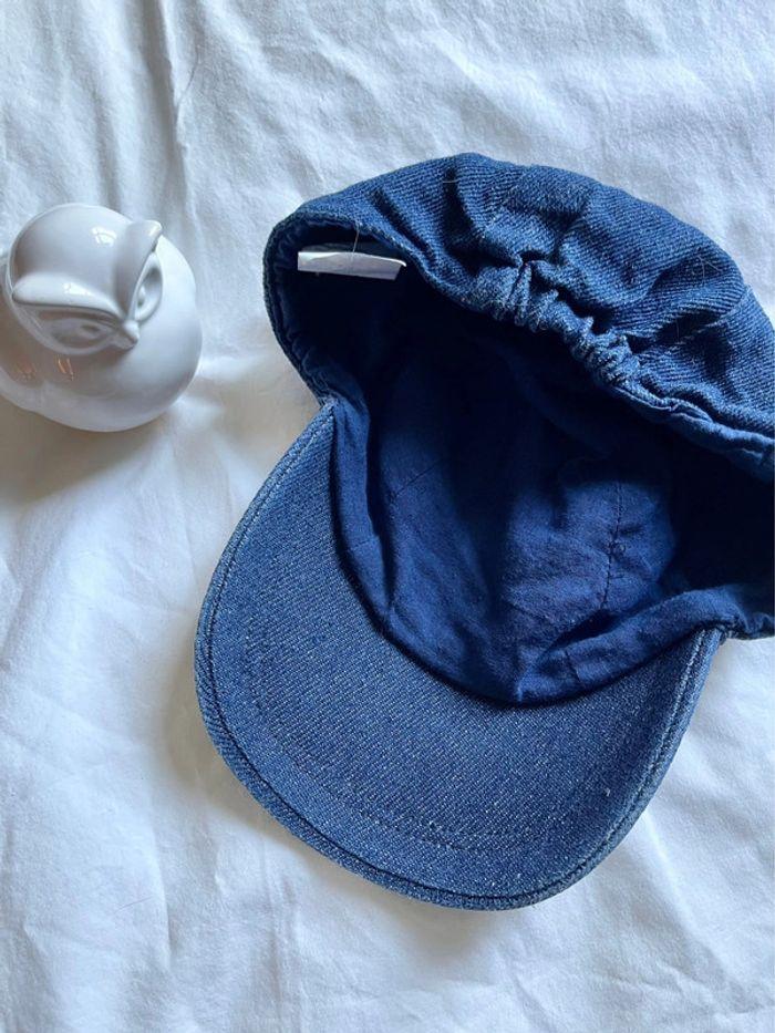 Casquette bébé en jeans 52cm - photo numéro 2