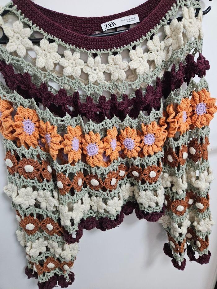 Pull crochet zara Taille s - photo numéro 3