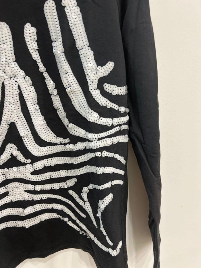 Pull vero moda sequin blanc et noir f1 - photo numéro 5