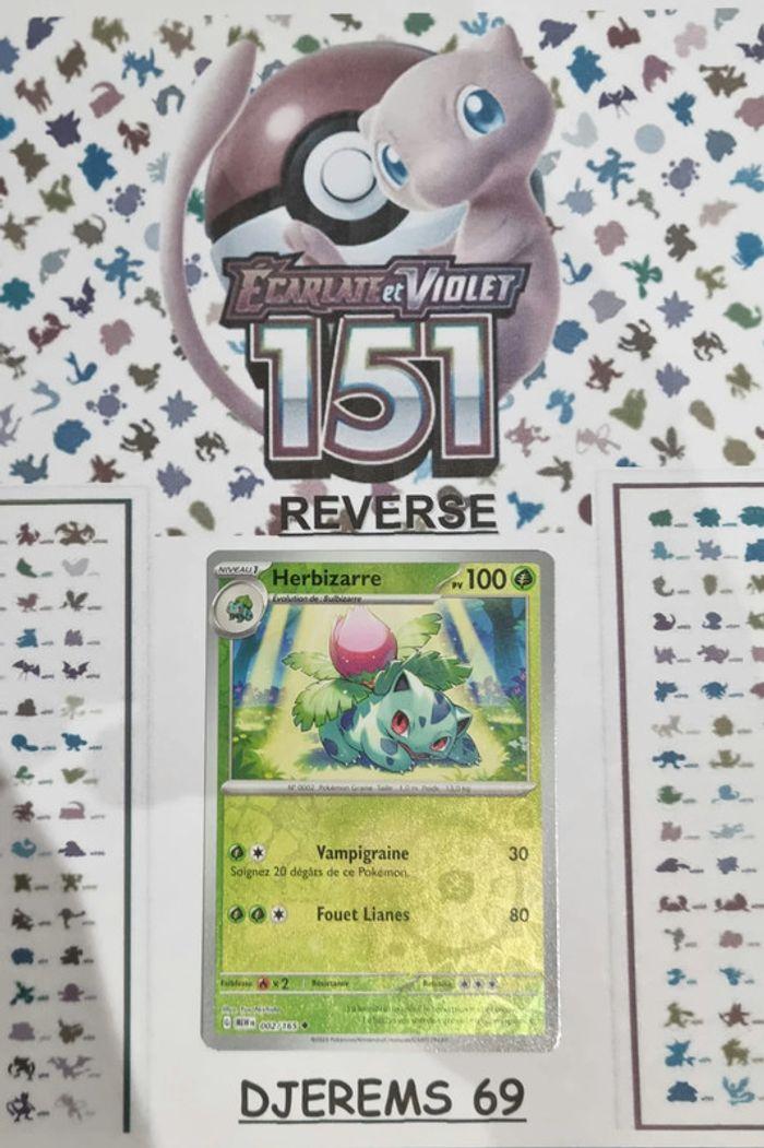 Herbizarre Reverse - EV3.5:151 - 002/165 - Carte Pokémon Française Neuve