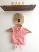 Chemise rose pointes orange, Zara, 12 mois