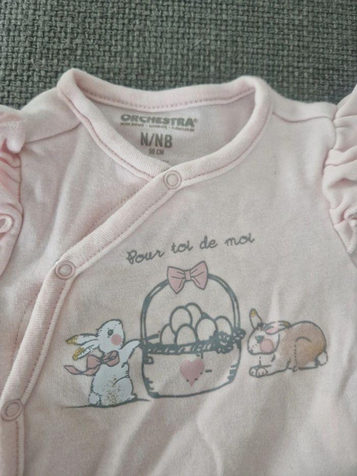 Lot de 5 pyjamas en coton Orchestra taille naissance 50cm - photo numéro 6