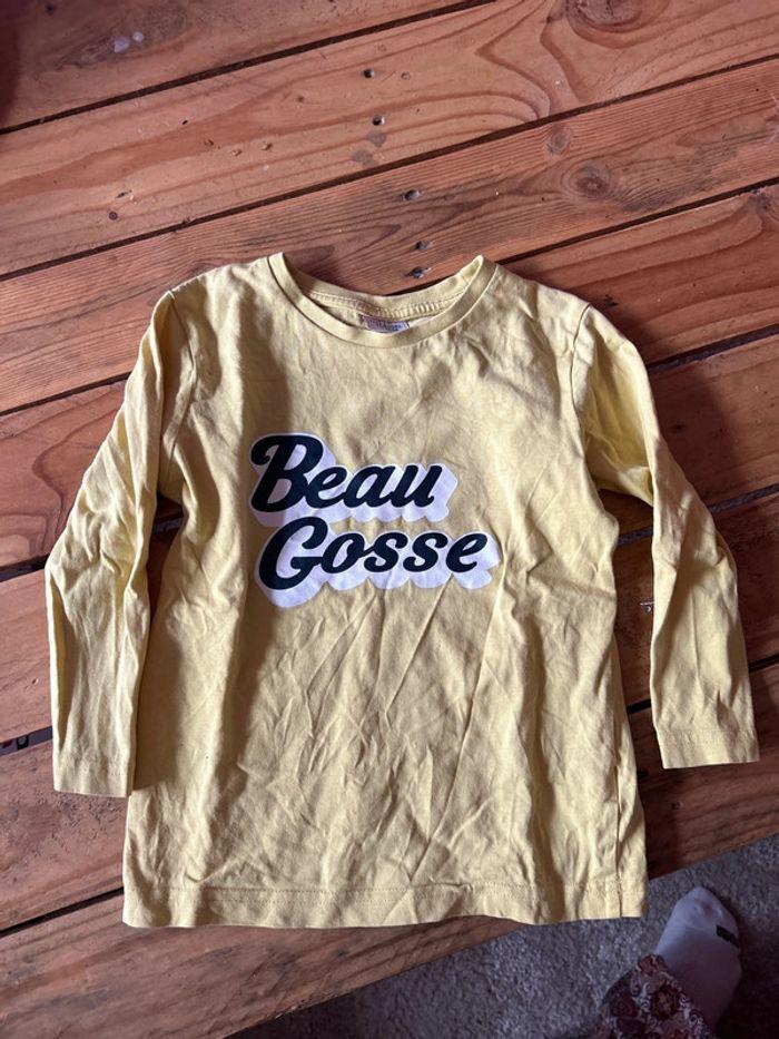 T shirt manches longues Beau Gosse TAO 4 ans - photo numéro 1