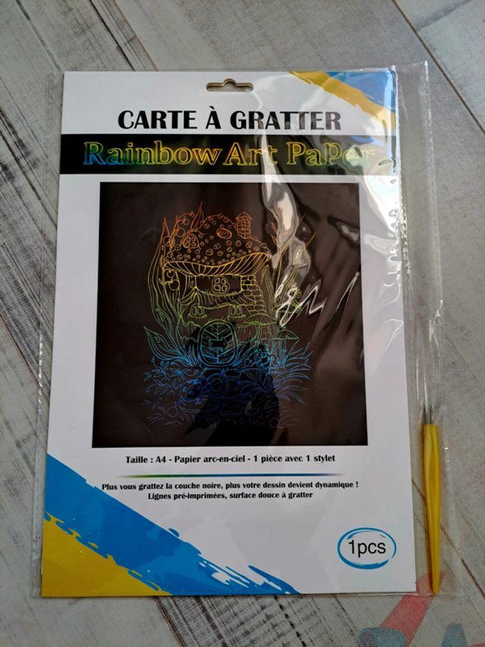 Carte à gratter avec stylet - photo numéro 1