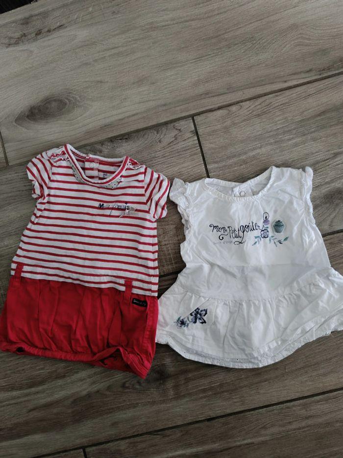 Lot de 2 robes sucres d'orge 3 mois fille - photo numéro 1