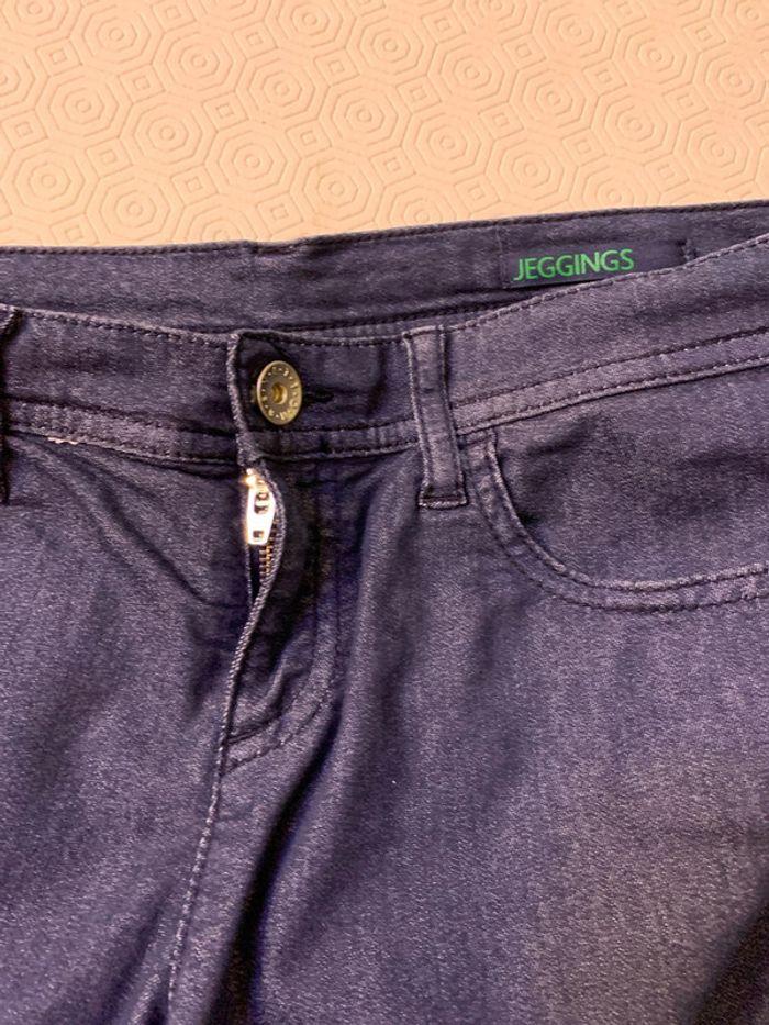 Pantalon foncé Benetton Jeans taille 38/40 - photo numéro 4