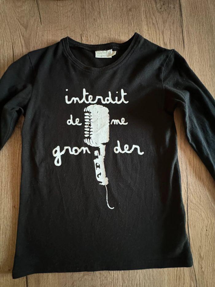 Tee shirt taille 8 ans Interdit de me gronder très bon état - photo numéro 2