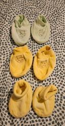 Lot de 3 paires de chaussons bébé