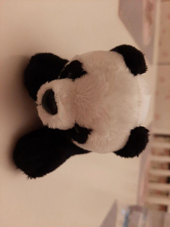 Mini peluche panda tout doux 15cm - photo numéro 4