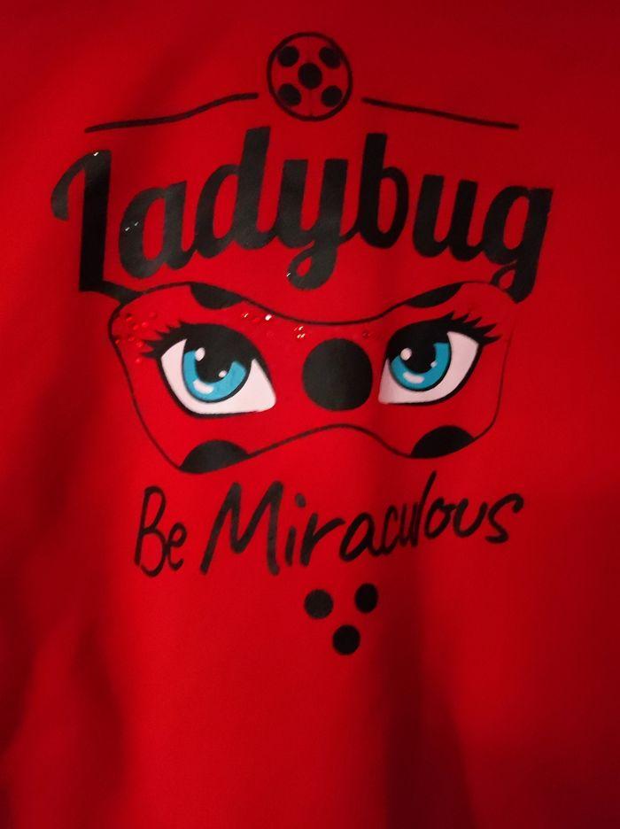 Sweat rouge Lady bug 8 ans Miraculous - photo numéro 2