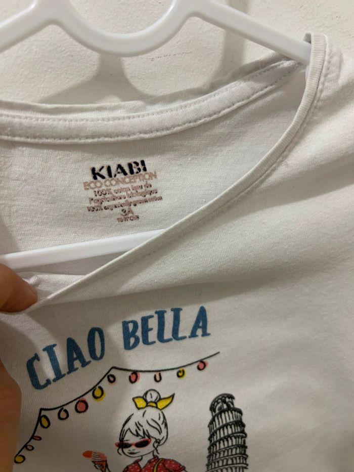 T-shirt Kiabi3ans 98cm imprimé ciao Bella - photo numéro 3