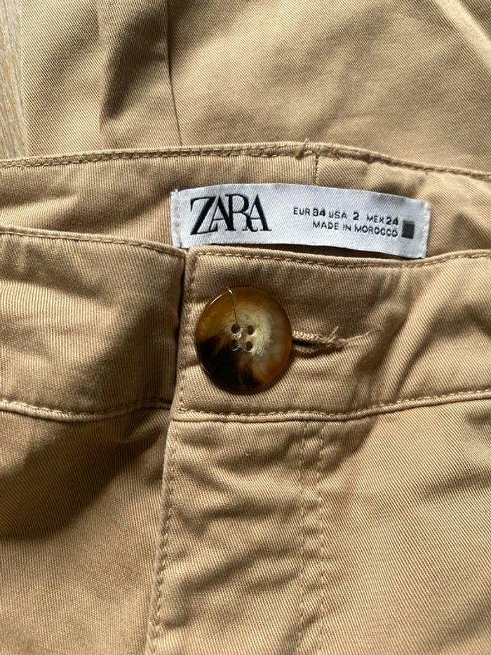 Pantalon Zara beige taille xs 34 - photo numéro 2