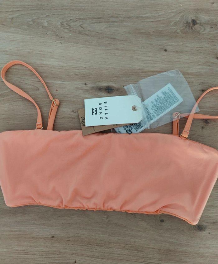 Haut de maillot de bain Billabong orange - photo numéro 1