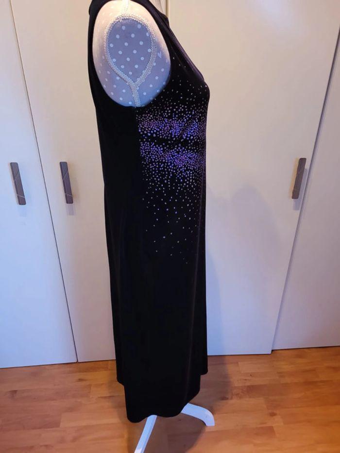 Robe velours violette strass casi neuve - photo numéro 6