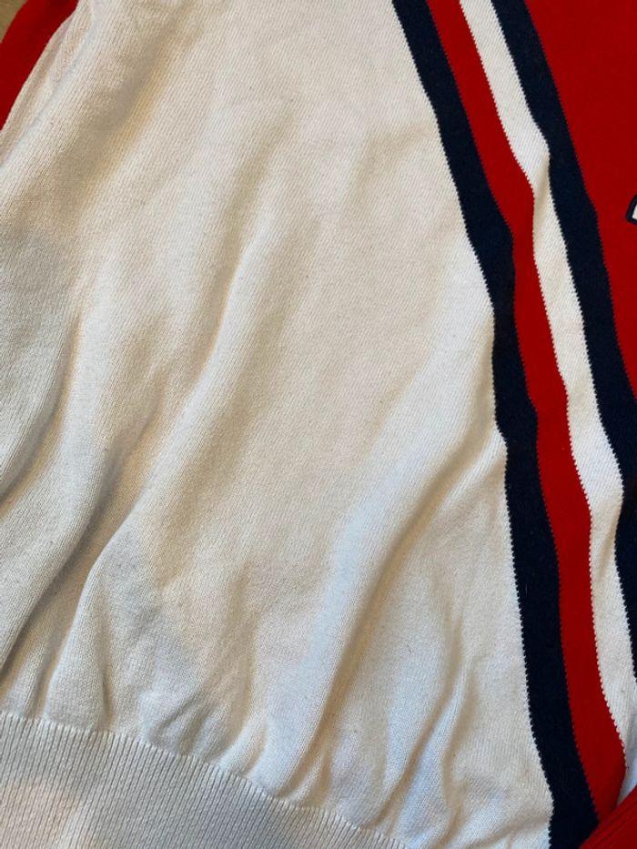 Pull col rond Tommy Hilfiger rouge, blanc, bleu taille S - photo numéro 10