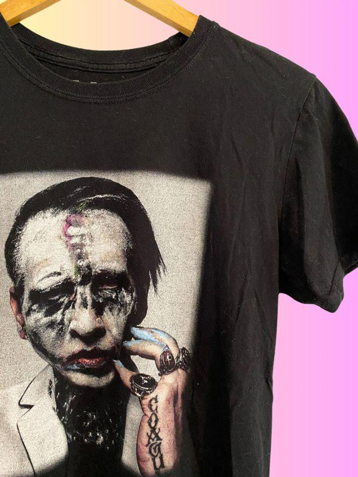 T-shirt Marilyn Manson - Heaven upside down tour 2018 - taille S/M - photo numéro 2