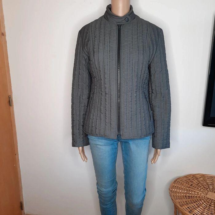 Veste doudoune blouson femme Mango taille L ou 40 grise - photo numéro 4