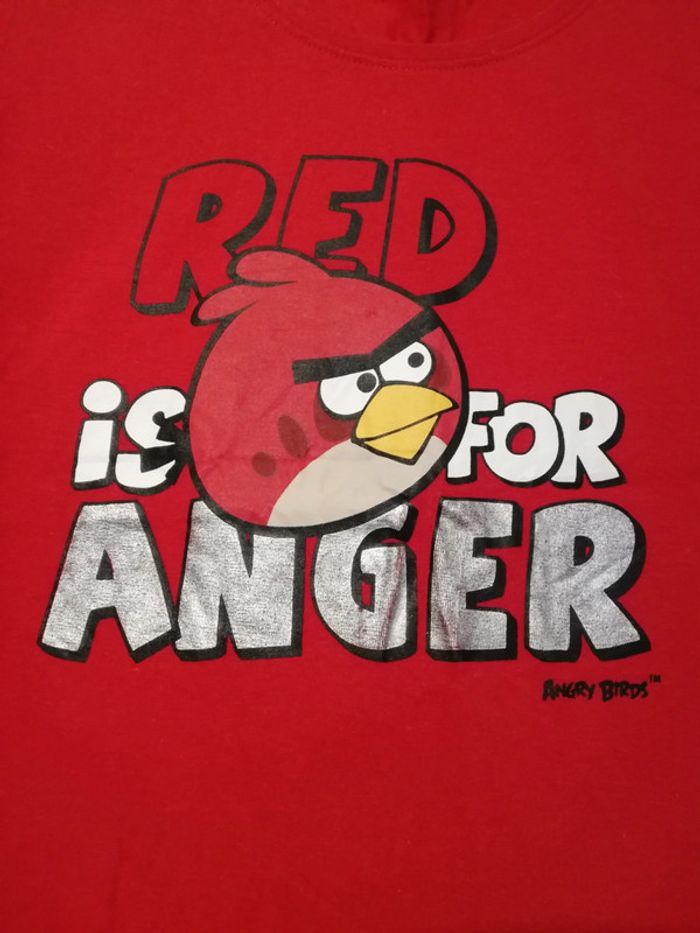 Tee-shirt rouge angry bird 40 - photo numéro 3