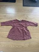 T-shirt Zara bordeaux taille 12-18 mois / 80 cm