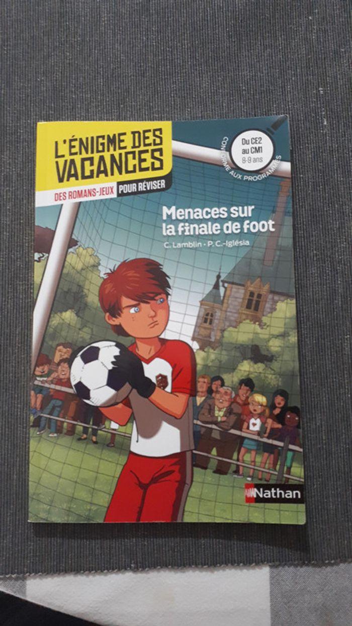 Livre vacances CE2 CM1 Menaces sur la finale de foot - photo numéro 1