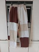 Pantalon large tricolore  jennyfer