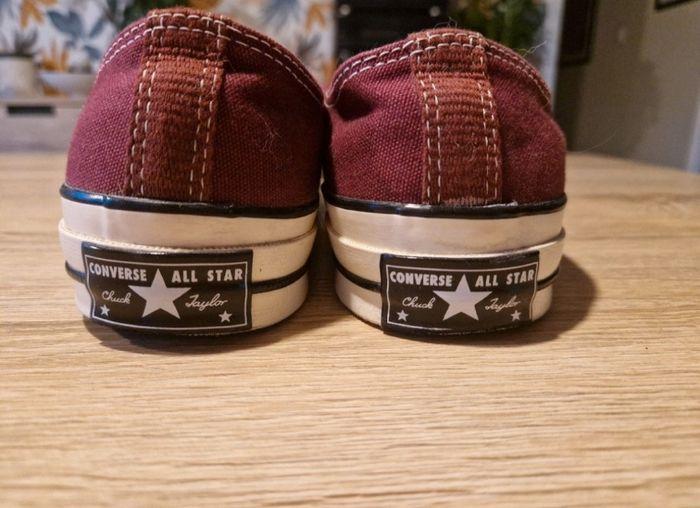 converse basses bordeaux, pointure 40, très bon état, peu portées - photo numéro 3