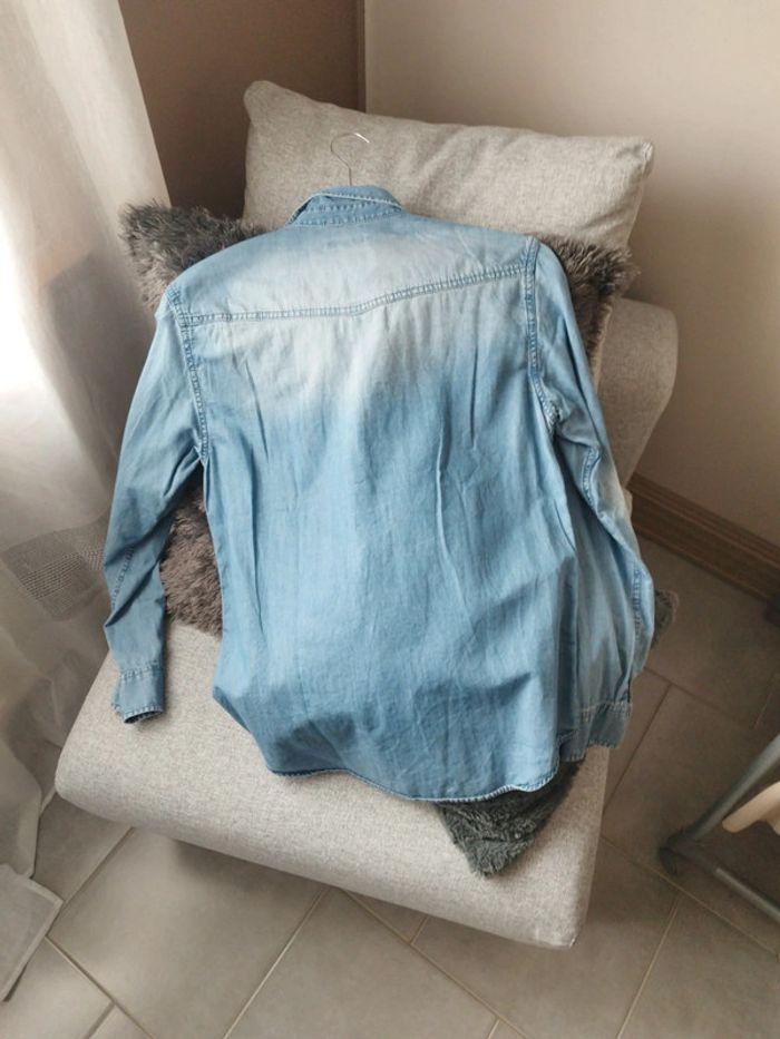 Chemise en jeans bleu - photo numéro 3