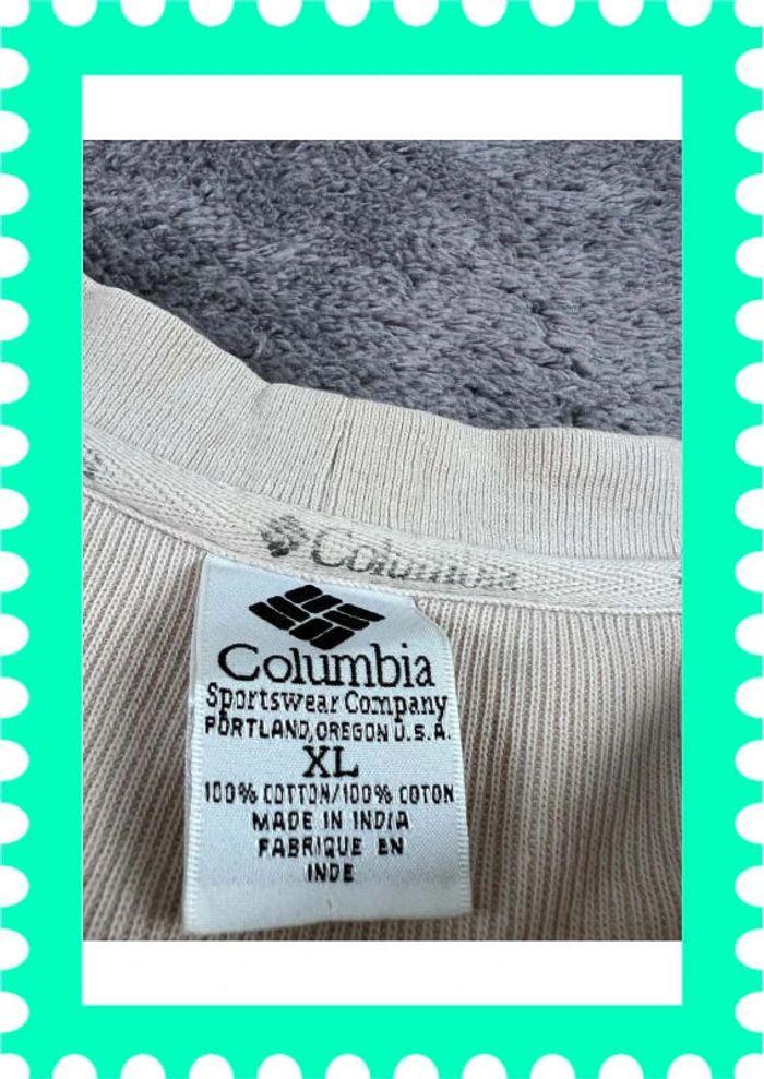 👕 Sweat Vintage Columbia Beige Taille XL 👕 - photo numéro 7