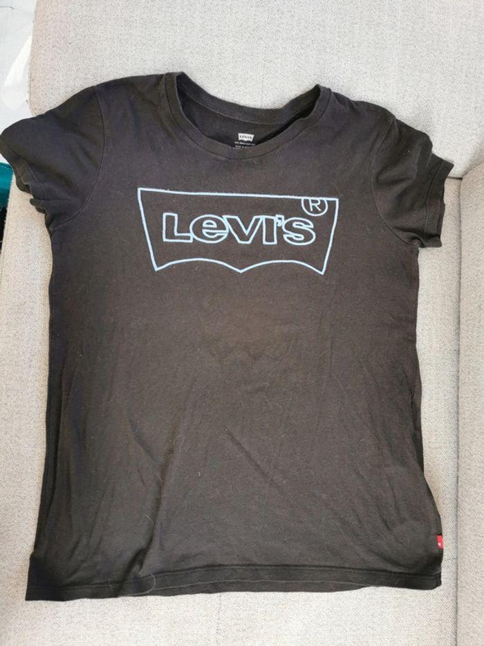 Tee shirt manches courtes Levi's noir taille S - photo numéro 2