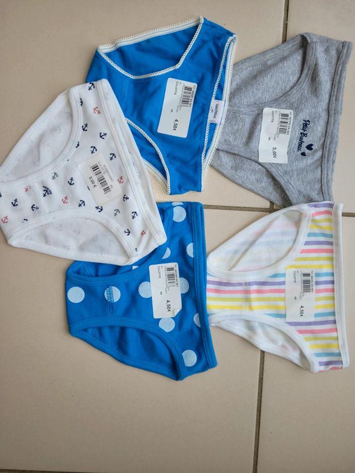 5 culottes fille petit bateau - photo numéro 1