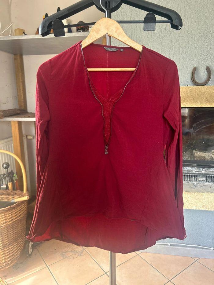 Blouse bordeaux Salsa - photo numéro 1