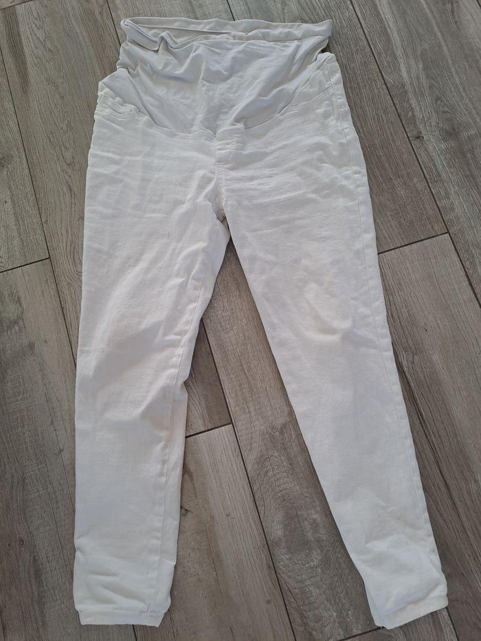 Pantalon grossesse  blanc  taille 46