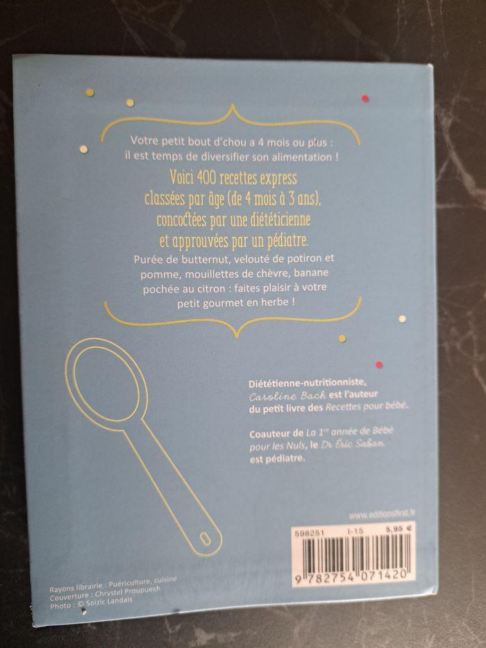 Livre recettes pour bébé - photo numéro 2