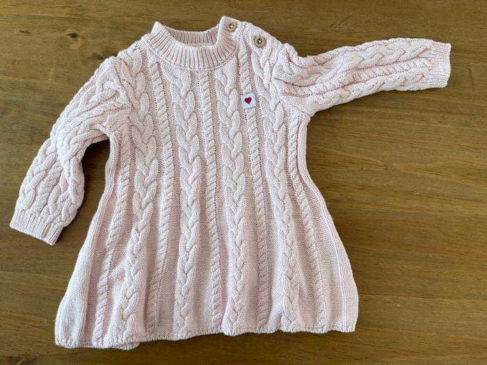 Robe pull coton rose Le Phare de la Baleine 3 mois - photo numéro 1