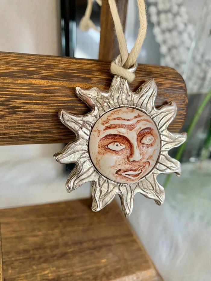 Pendentif cordon collier soleil lumineux 🌞 - photo numéro 2