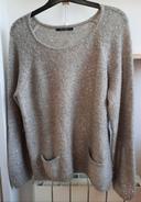 Pull gris clair avec sequins KOOKAI