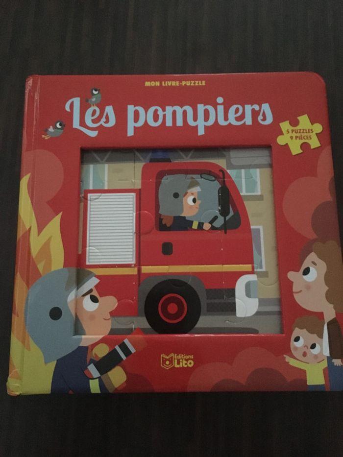 Mon livre Puzzle Les pompiers - photo numéro 1