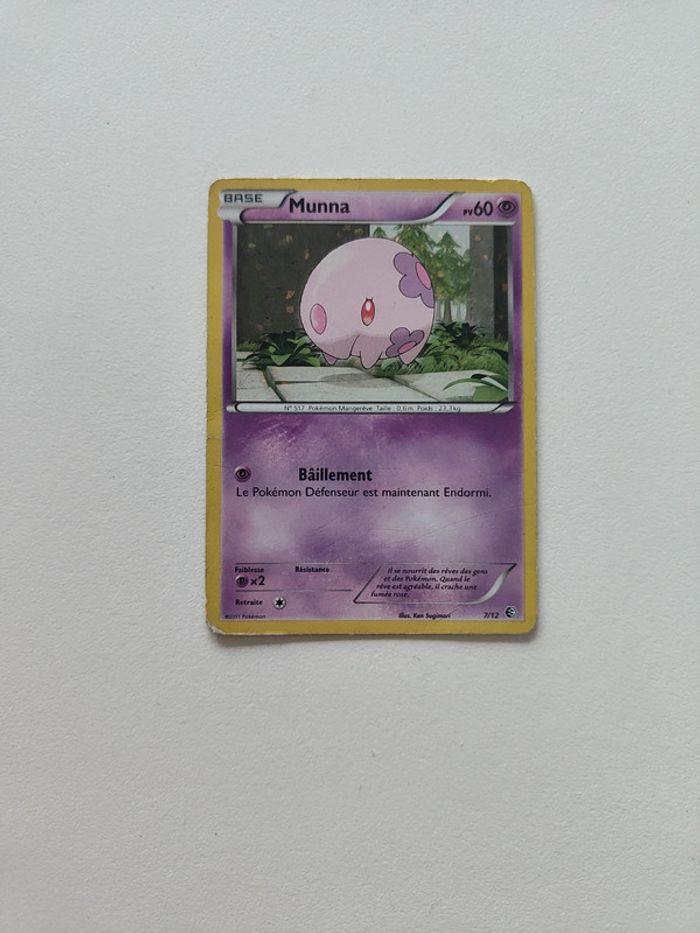 Munna 7/12 carte pokémon - photo numéro 2