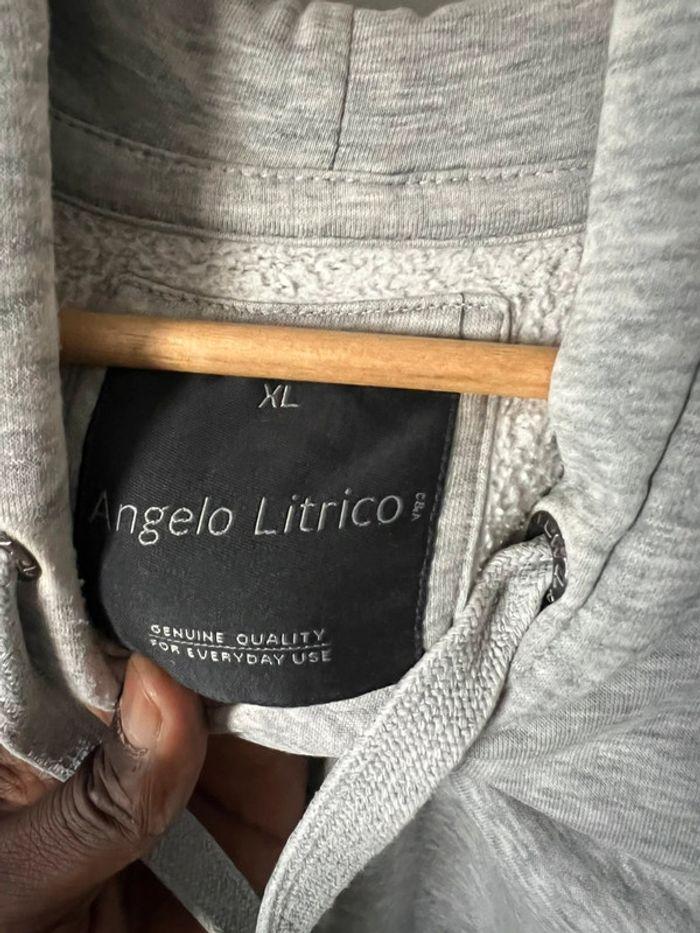 Pull à capuche XL gris Angelo Litrico bon état - photo numéro 3