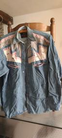 Chemise jeans Vintage Johnny Hallyday tM