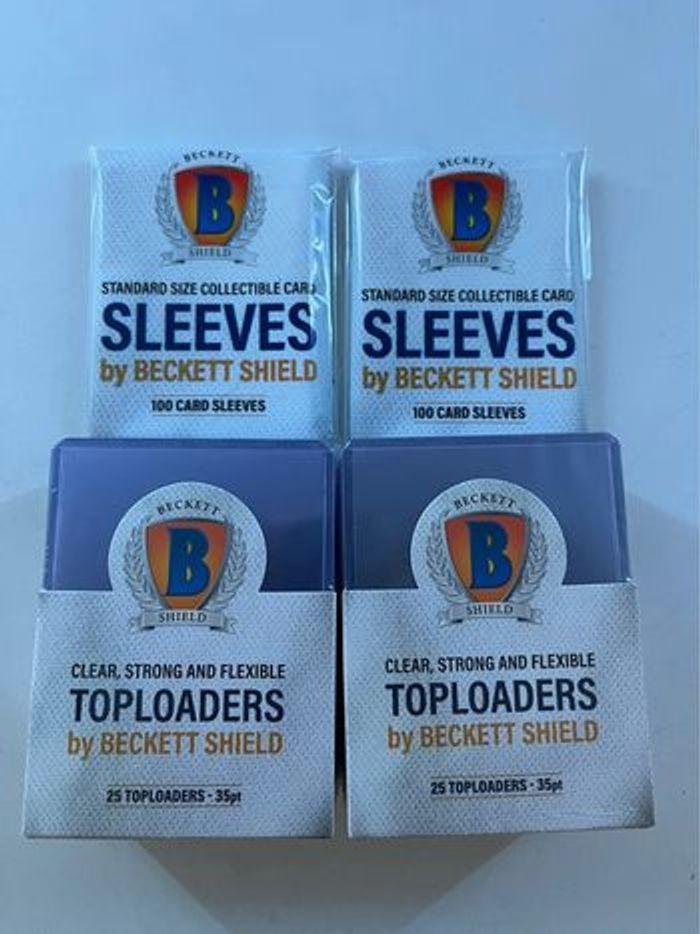 200 sleeves + 50 toploaders 35 pt Beckett Shield - photo numéro 1