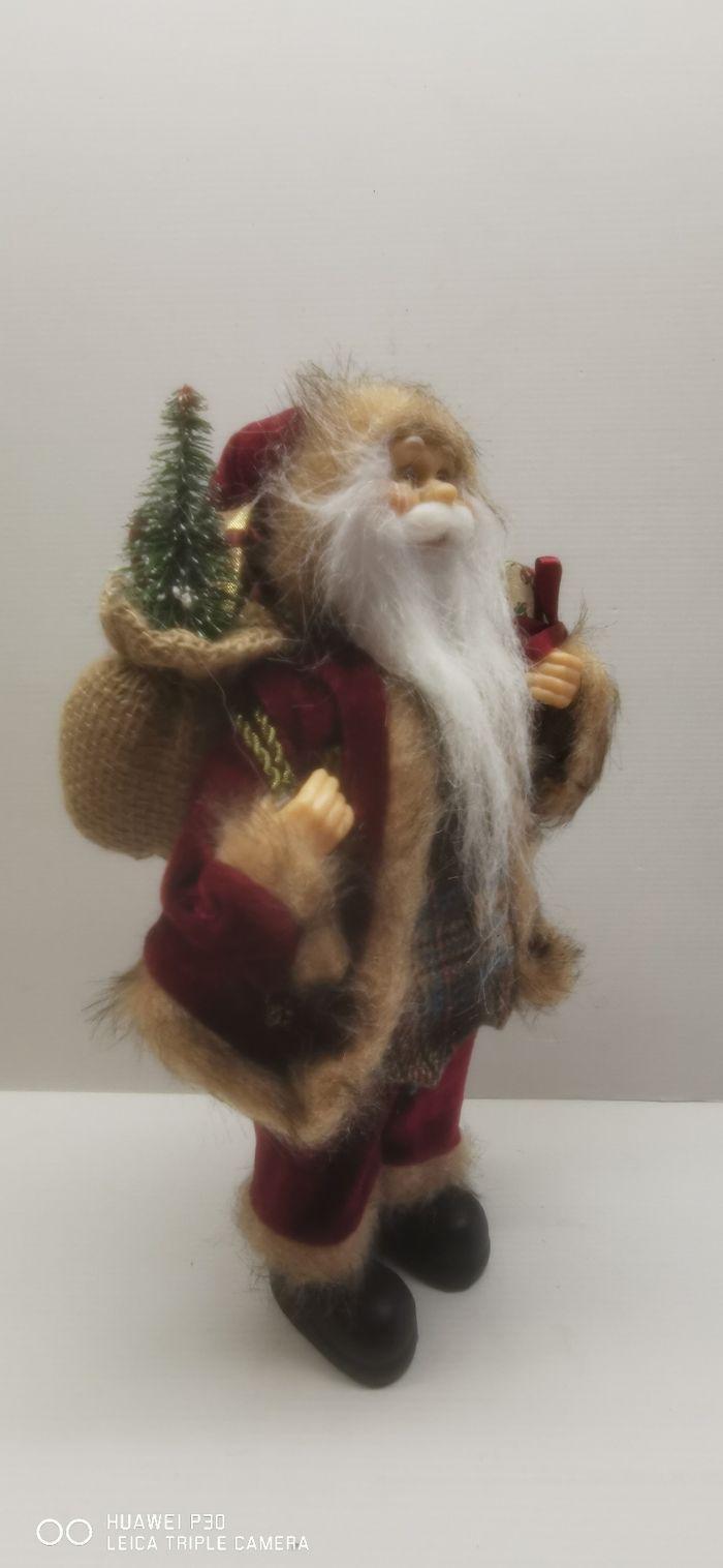 Père Noël 30 cm de haut. Figurine ANCIEN style anglais Jolly vintage Décoration - photo numéro 7