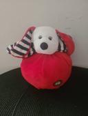 Doudou Chien Jemini Marin marine, rouge