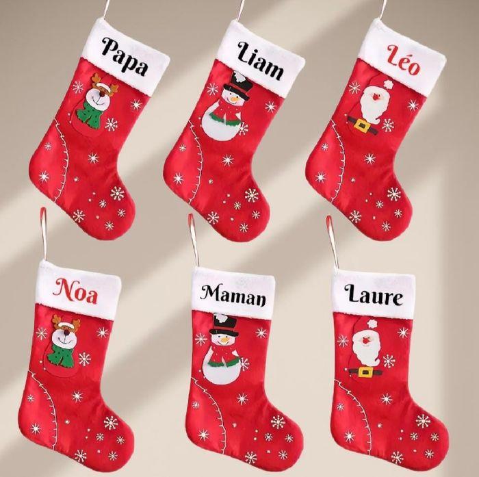 Chaussette personnalisée noël - photo numéro 1