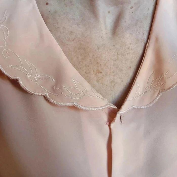 Blouse vintage baby doll tons de rose - photo numéro 4