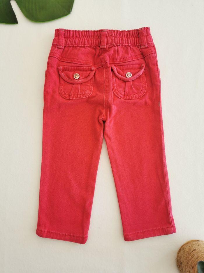 Pantalon rouge effet jean Prémaman 12 Mois - photo numéro 4