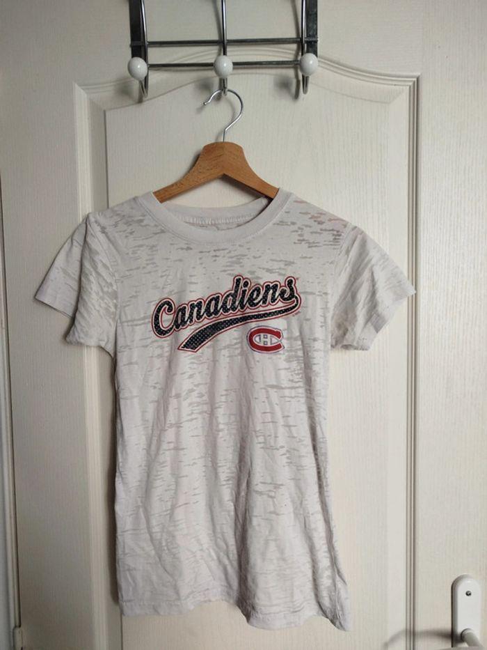 T-shirt blanc, Canadiens - photo numéro 1