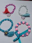 Lot de 4 bracelets Disney fille