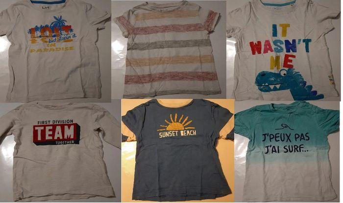 lots t-shirts 4 ans